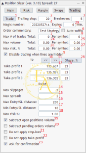 Trading tab