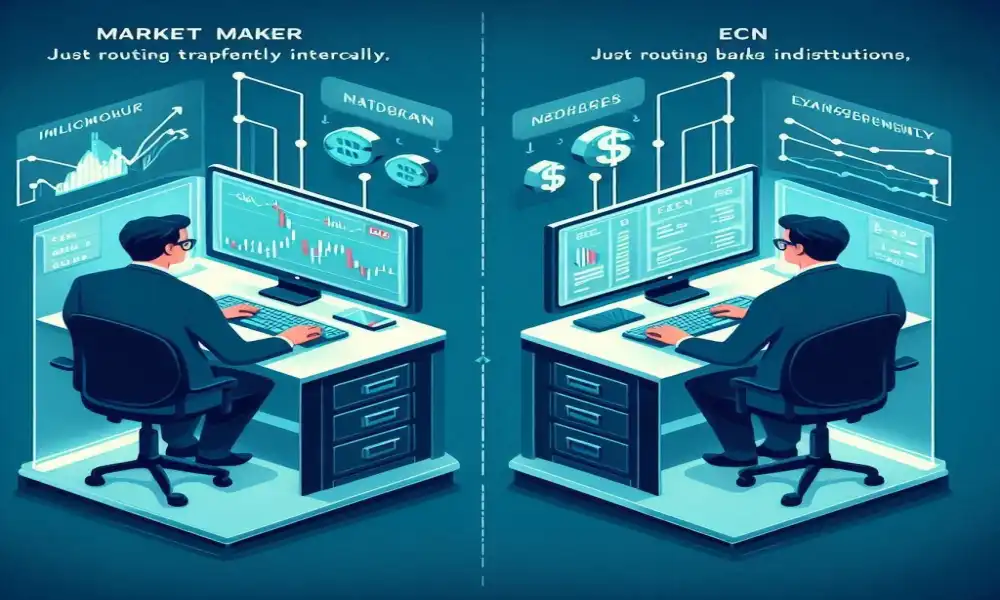 مقایسه عملکرد بروکرهای مارکت میکر و ECN
