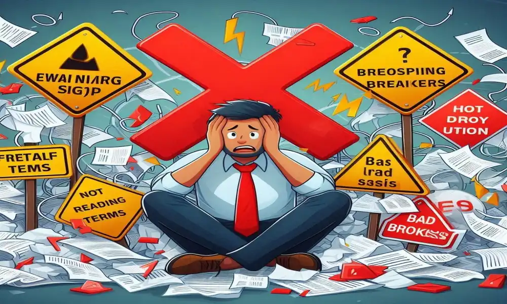 اشتباهات رایج هنگام افتتاح حساب در بروکر فارکس؛ از آن‌ها دوری کن!
