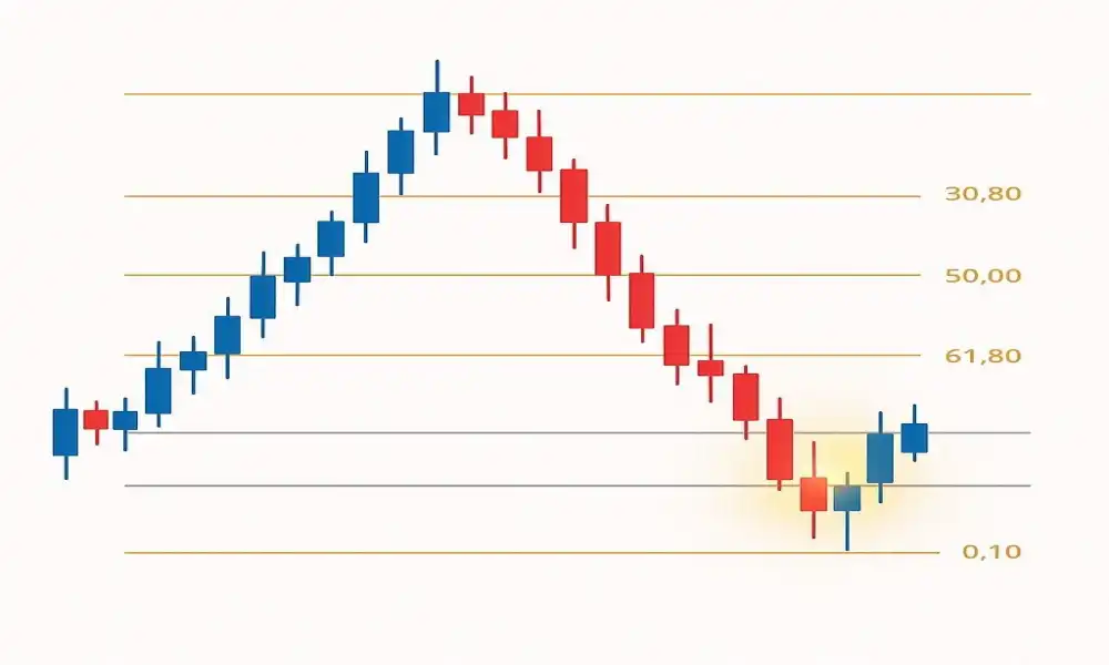 ترکیب خطوط فیبوناچی با سطوح حمایت و مقاومت